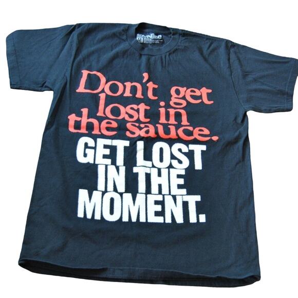 Eminem Mom's Spaghetti Get Lost in the Moment Medium Black Short Sleeve Shirt
